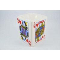 OYUN KARTI ŞEKLİNDE SERAMİK KÜLLÜK